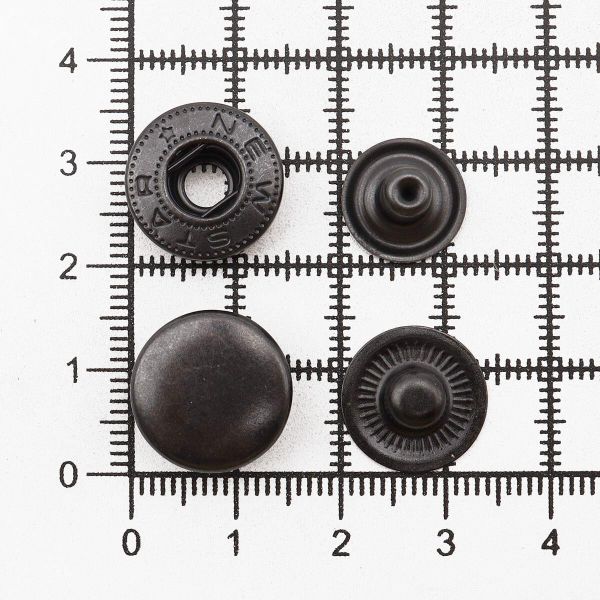 Кнопка Альфа (S-образная) ⌀15.0 мм, ≈720 шт, СТАЛЬ, оксид, NEW STAR