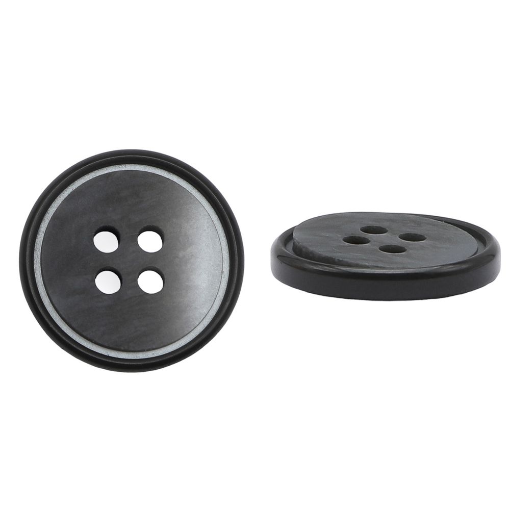 Пуговицы 4 прокола 28L (18мм), (Black (черный)), 36 шт, 615014-2