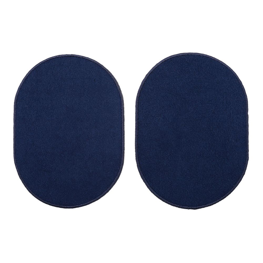 Термоаппликация Овал 9х12,5см, уп., 2 шт, цв.синий