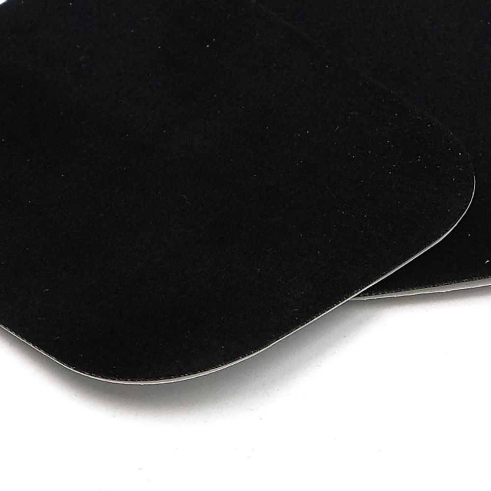 Термозаплатка, под замшу, 57х67мм (черный (black)), AZ12, 10 шт