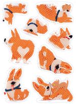 Алмазная (кристальная) мозаика Фрея, наклейки Корги, 14х19.5 см