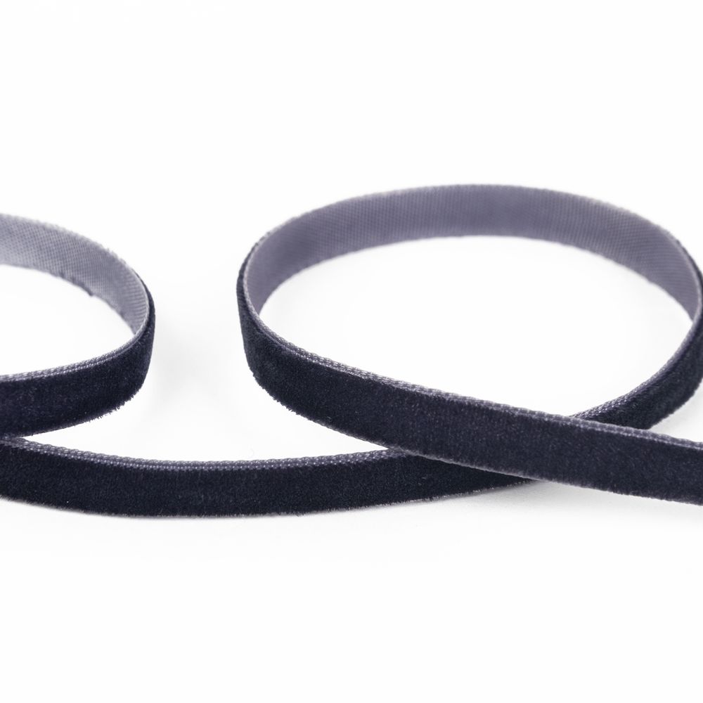 Лента бархатная (тесьма) 06.0 мм / 16.5±1 метра, 038 т.синий, Blitz VR-06