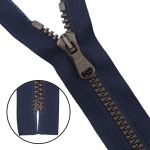 Молния трактор Arta Т6 (6 мм) 1 зам., н/раз., 18 см, (2075) NOIR 044 т.синий/1000 брунит, 10 шт