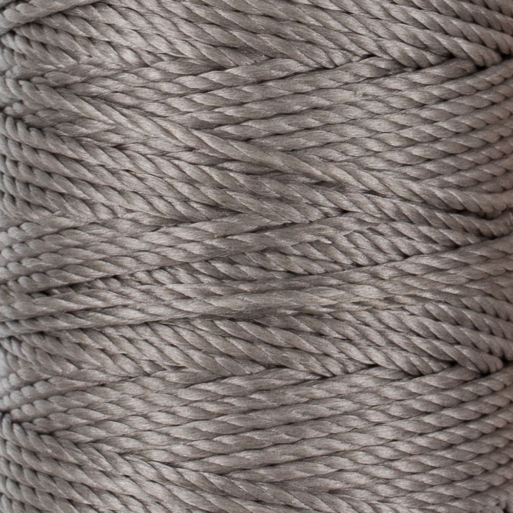 Нитки для кожи вощёные (полиэстер) 40 м, 007 серый, LC-006, Промысел