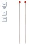 Спицы прямые металл ⌀5.0 мм, 35 см, 2 шт, никель, Visantia VTS-2