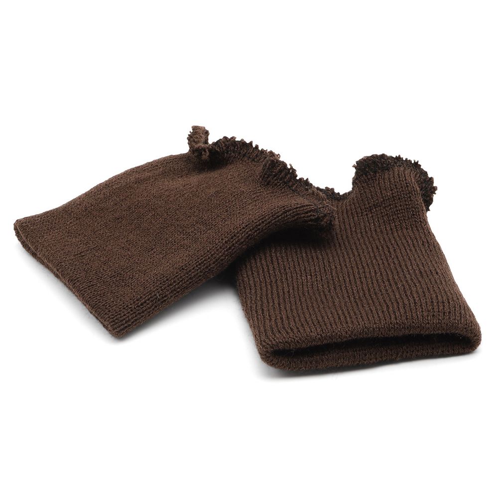 Манжеты трикотажные 8.0х9.5 см, 1 пара, средней плотности 14 кл, 1х1, В-42 шоколад, коричневый