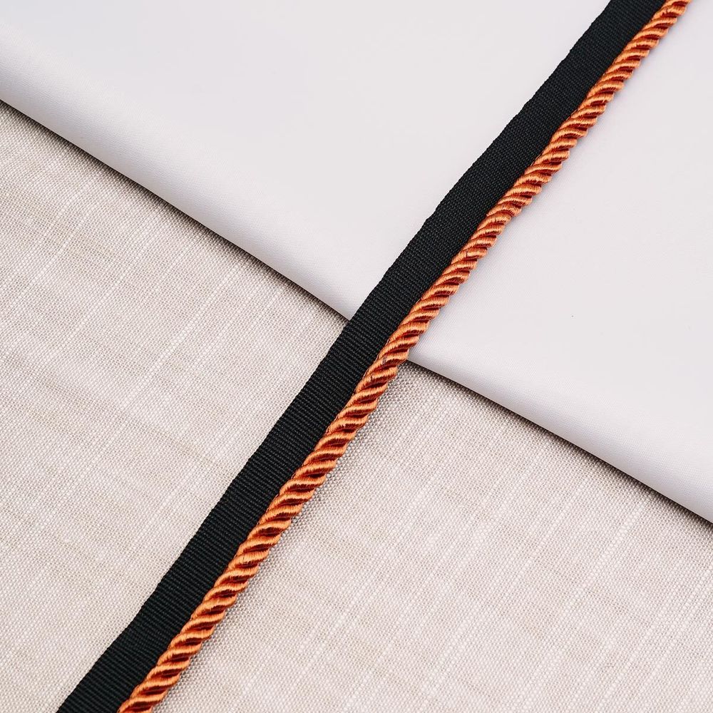 Кант витой 5 мм / 25 метров, черный/107 коричневый, 3AR3294