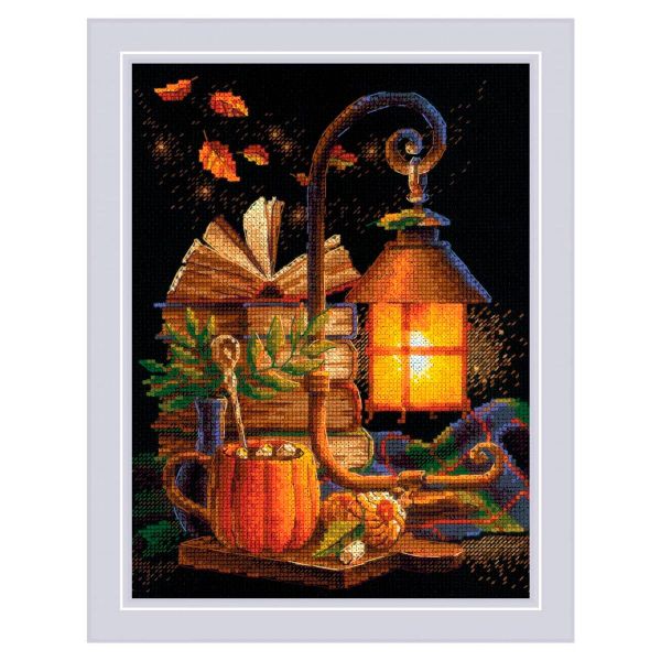 Набор для вышивания нитками Риолис, Осенний уют 18х24 см, 623639