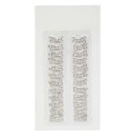 Крючки пришивные 15х8 мм, №2, 24 шт, никель, 0305-4001