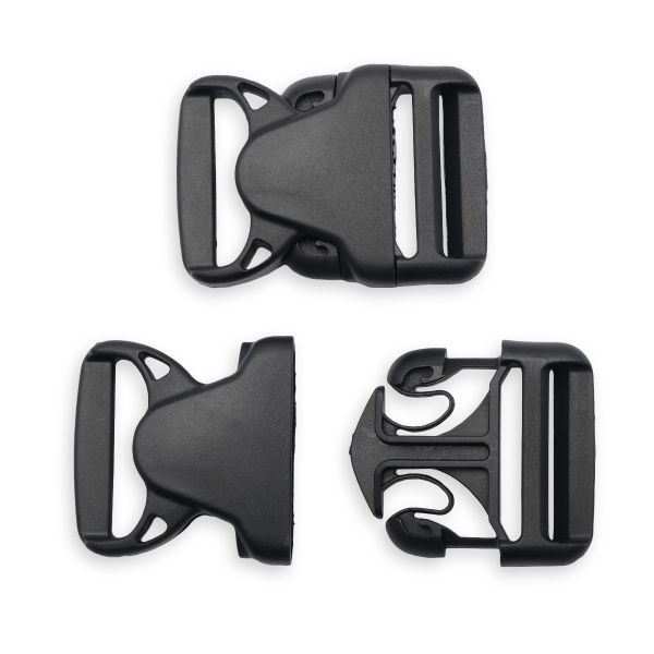 Фастекс (пряжка трезубец) пластик 40 мм, 20 шт, черный