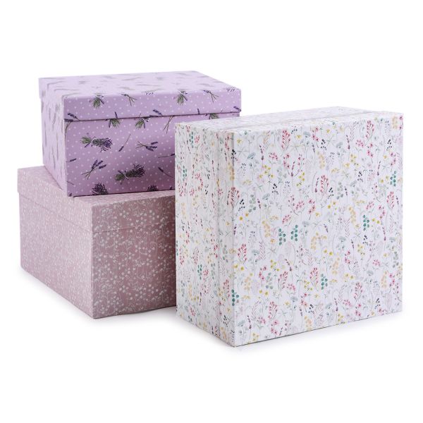 Набор подарочных коробок, 3 шт, 03 лаванда, Stilerra SBOX-S4
