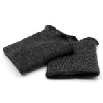 Манжеты трикотажные 8.0х9.5 см, 1 пара, средней плотности 14 кл, 1х1, в-67 т. антрацит, т.серый меланж