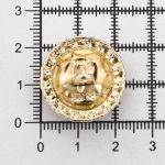 Пуговицы на ножке 36L=23 мм, металл, Gold (золотой), 10 шт, MP01