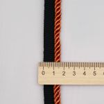 Кант витой 5 мм / 25 метров, черный/107 коричневый, 3AR3294