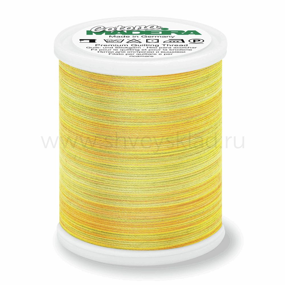 Нитки вышивальные хлопок Madeira Cotona №50, 1000 м, цв. 511, 9350, 5 катушек