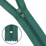 Молния спираль (витая) Т3 (3 мм) 1 зам., н/раз., 20 см, автомат, т.зел, 30106, 10 шт