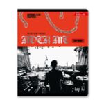 Тетрадь ученическая общая, матовая ламинация + тиснение серебряной фольгой, A5+ 48 л. на скобе 65 г/м², белизна 100%, 10 шт, клетка в термоусадочной пленке, 000728 Рок-музыка, Светоч 48ТЕТк-007