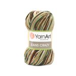 Пряжа YarnArt (ЯрнАрт) Jeans Crazy / уп.10 мот. по 50 г, 160м, 7203 секционный