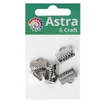 Концевик для ленты, 10 мм, 6 штук, Astra&Craft (никель) 4AR2030