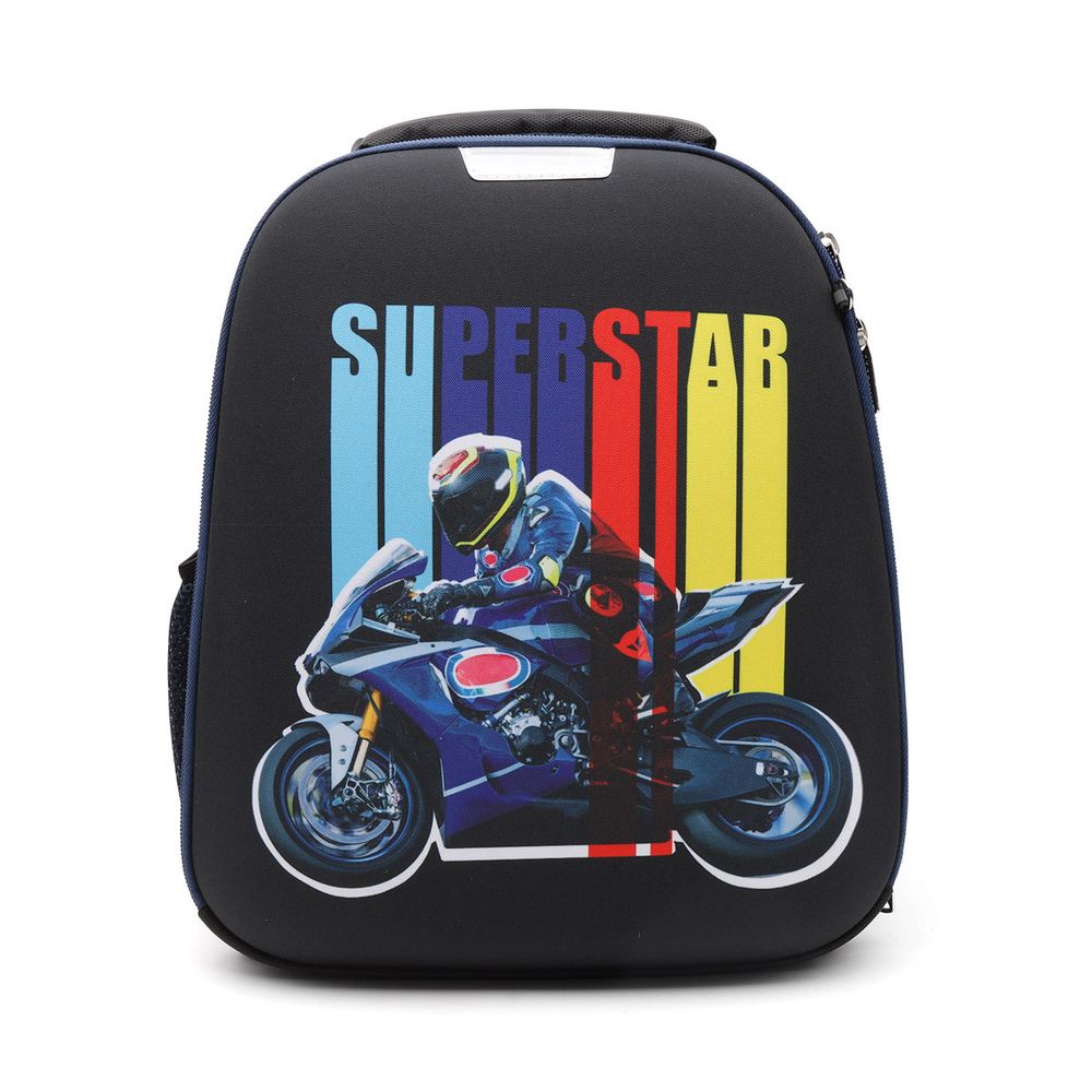 Рюкзак каркасный Moto Superstar, 2 отделения на молнии, 37*31,5*17 см, 88658