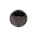 Кнопка Альфа (S-образная) ⌀12.5 мм, 36 шт, металл, нерж., 06 черн.никель, MIKRON JK 009