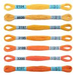 Мулине Gamma набор Спектр, цв.mandarin, 7 мотков по 8 метров