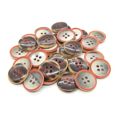 Пуговицы 4 прокола 28L, (col.E (красный)), 72 шт