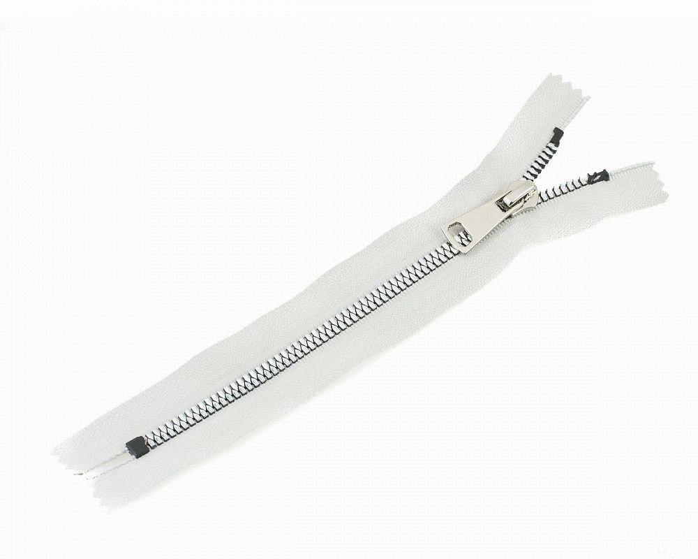 Молния трактор Т5 (5 мм) 1 зам., н/раз., 18 см, никель, цв. D165 св.серый, MaxZipper Premium, 1 шт /TOS/