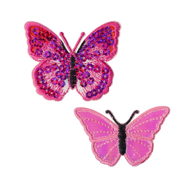 Термоаппликация №02, 2 шт, 02-201 Бабочки 5х6 см, Gamma ETF-M