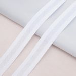 Косая бейка хлопковая 20 мм / 132±1 метра, 001 белый, 6112-0009