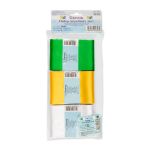 Набор свадебных лент 75 мм, 3х5.4 м, 03 белый/желтый/зеленый, Gamma WRS