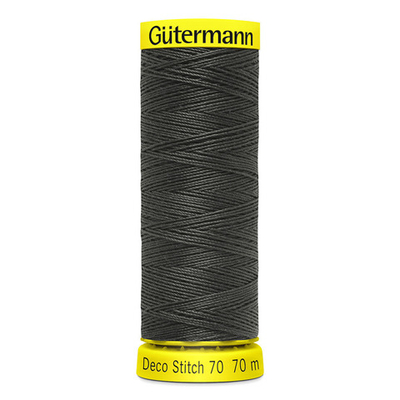 Нитки отделочные Gutermann Deco Stitch 70, 70м, 036 серый, 5 катушек