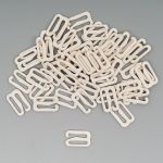 Крючки для бюстгальтера металл 12.0 мм, 50 шт, бежевый, Globus