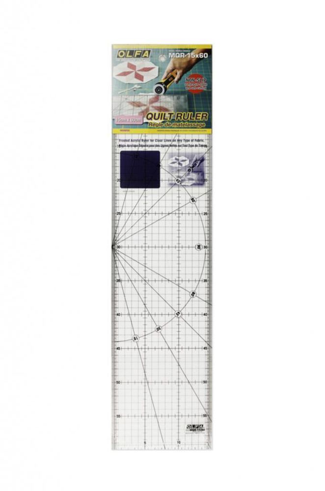 Линейка разметочная 15*60см, OL-MQR-15*60, Olfa, 1 шт