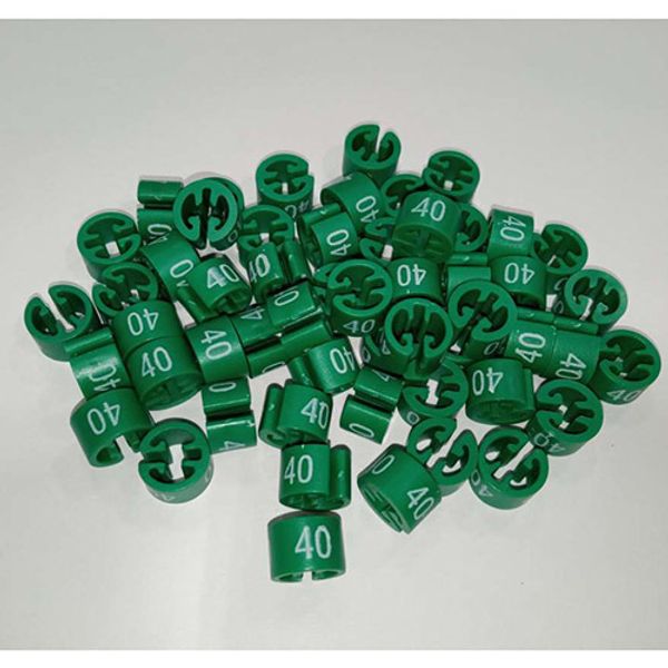 Размерник на вешалку (40 зеленый), 50 шт