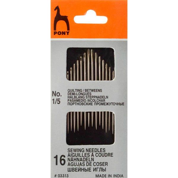 Иглы ручные Pony №1-5,16 шт