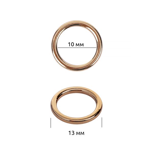 Кольца для купальника металл ⌀10.0 мм, золото, 010E.SW, 100 шт