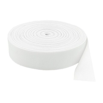 Стропа (ременная лента) 50 мм / 30 метров, толщ. 1.0 мм, [42 г/пог.м], 100% п/э, 003 белый /TOS/