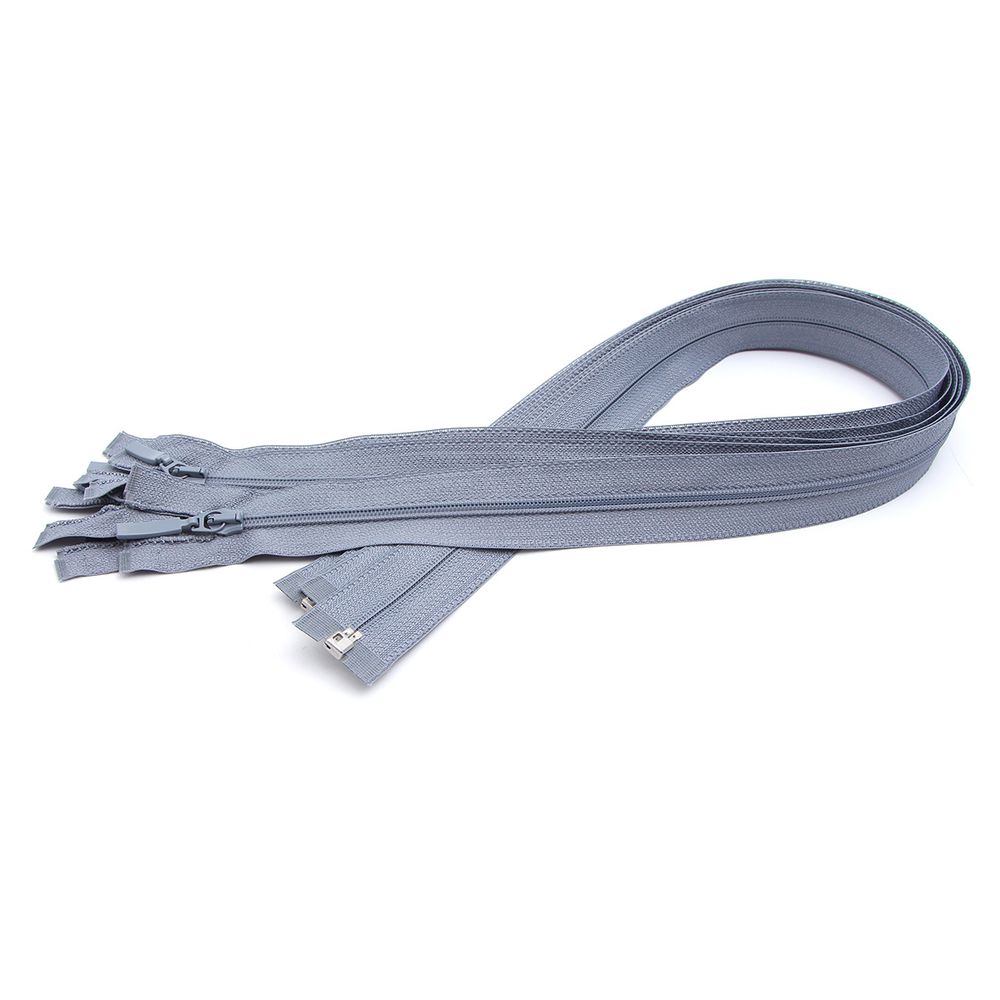 Молния спираль (витая) Arta Т5 (5 мм) 1 зам., разъем., 70 см, цв. 243 серый, уп.5 шт