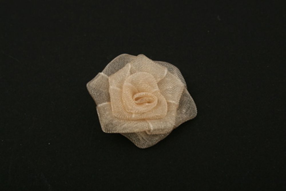 Цветочки пришивные 3х3 см, 6 шт, №097 св.персиковый, Blitz 73