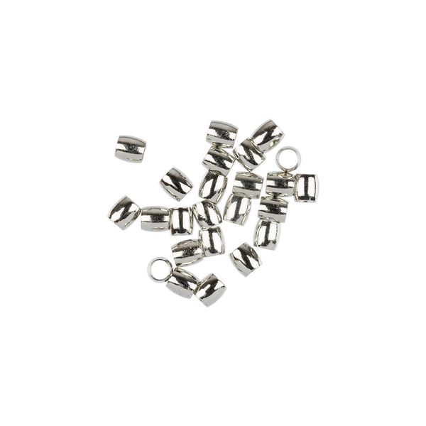 Разделители для бусин 3.3х3.8 мм, 5х25 шт, 01 серебро, Zlatka FMK-G02