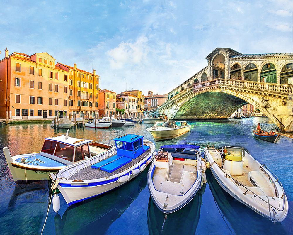 Алмазная (кристальная) мозаика Фрея, Каналы Венеции, 40х50 см