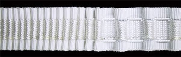 Лента (тесьма) шторная: сборка гармошка (1:3.2) 25 мм / 50 метров, белый, Blitz W253G