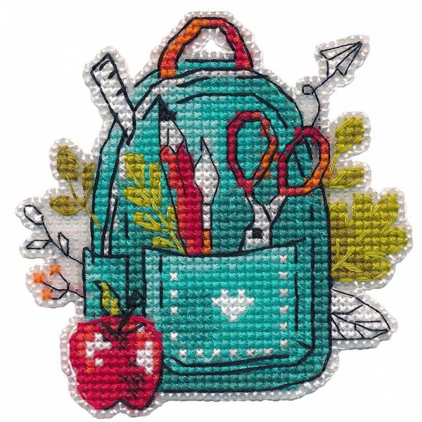 Набор для вышивания Магнит. Рюкзачок 8,4х8,7см, ОВЕН, 1655