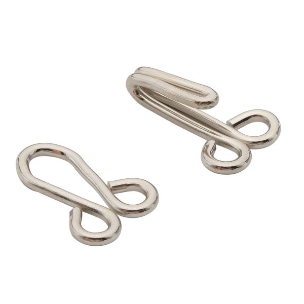 Крючки пришивные 33х12 мм, №10, цв.никель, 200 шт