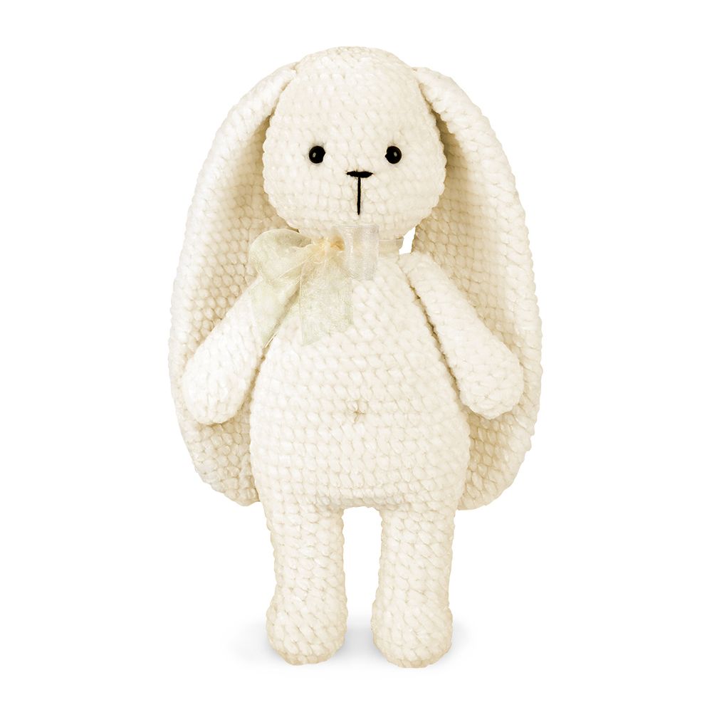 Набор для вязания игрушки Пушистый зайка 31 см, Miadolla AMG-0111