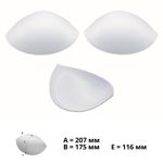 Бельевые чашечки для бюстгальтера Antynea PUSH-UP б/уст., с наполн., (BC-53.18), разм.65, 02-пригл.бел, 1 пара