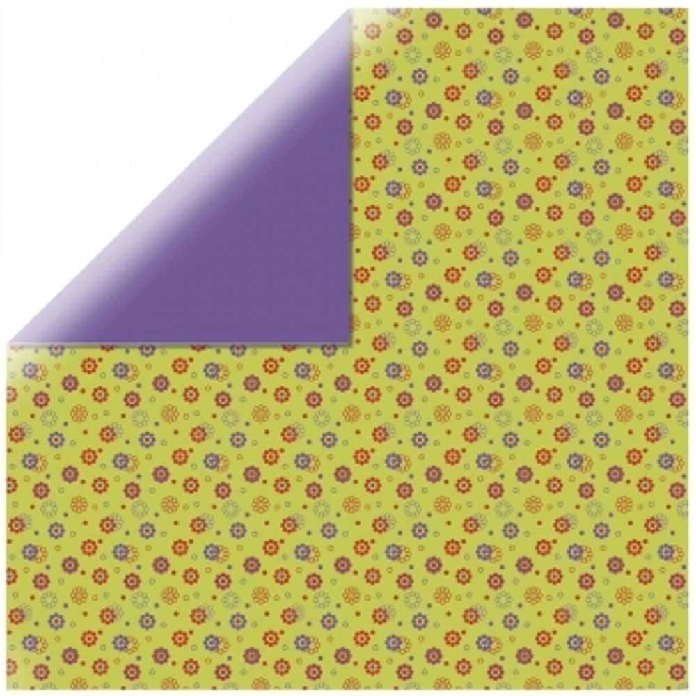 Набор бумаги для оригами Цветение, 10х10 см, 65 листов, цвет зеленый/голубой, 71687000, Rayher