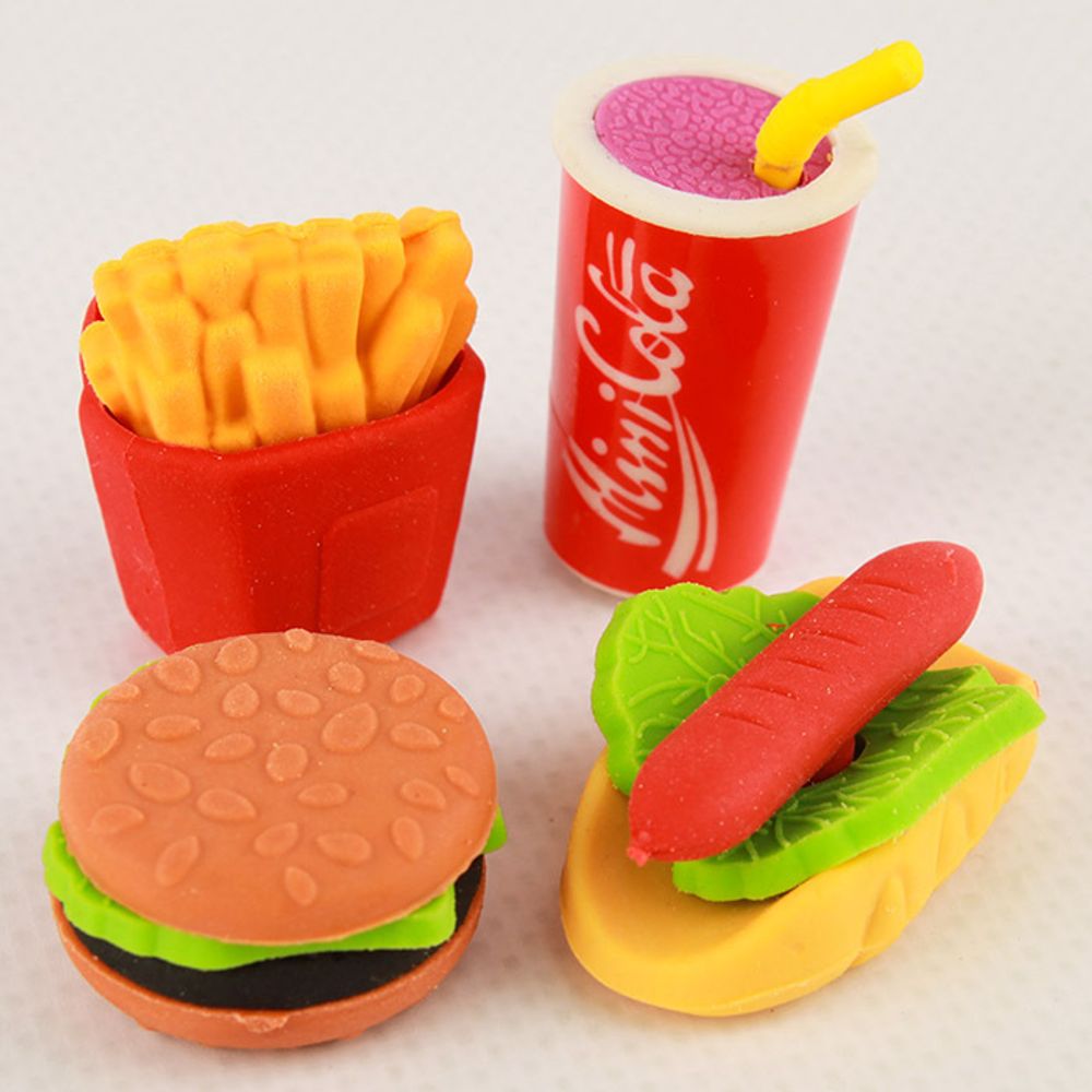 Набор ластиков 4 штук ассорти, DV-12465