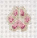 Набор для вышивания нитками Klart 12-052, Лапка 7.5х7 см